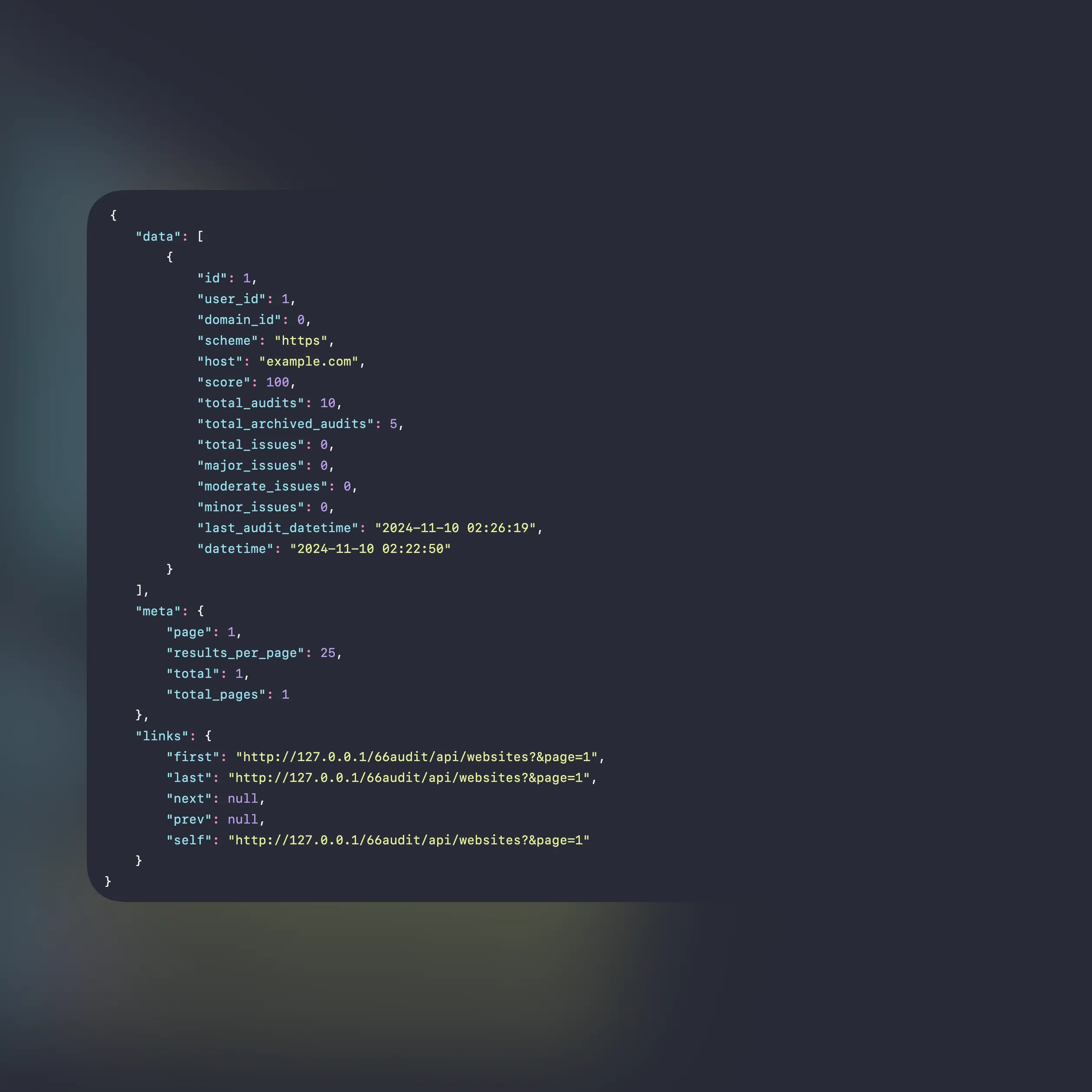 Uygulama API uç noktaları özelliğinin ekran görüntüsü