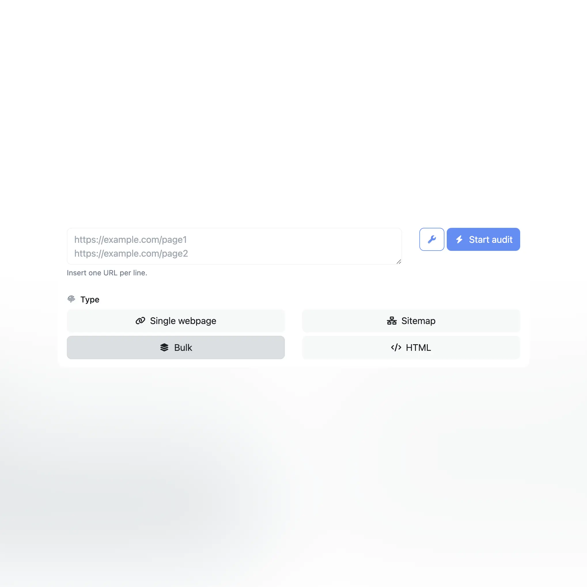 Uygulama denetim oluşturucu formunun ekran görüntüsü